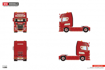 WSI Models 01-5131 VERHOEF TRANSPORT SCANIA R HIGHLINE CR20H 4X2