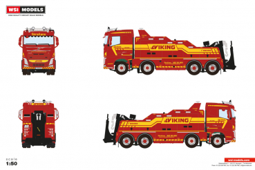 WSI Models 01-5259 VIKING TRONDHEIM VOLVO FH4 SLEEPER CAB FALKOM 8X4
