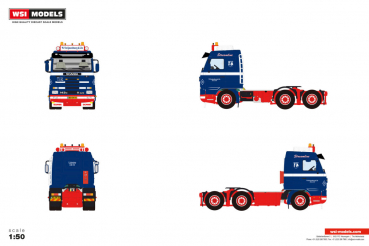 WSI Models 01-5016 W. SWIJNENBURG & ZN SCANIA 3 SERIES STREAMLINE 6X2 TAG AXLE