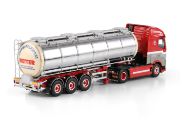 Preview: WSI Models 01-5122 WETTER VOLVO FH AERO GLOBETROTTER XL 4X2 TANK TRAILER - 3 AXLE