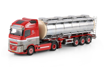 WSI Models 01-5122 WETTER VOLVO FH AERO GLOBETROTTER XL 4X2 TANK TRAILER - 3 AXLE