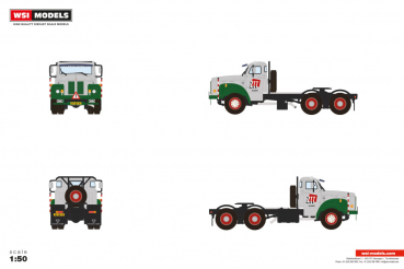 WSI Models 01-4968 ZWAAR TRANSPORT TWENTE (ZTT) SCANIA L110 DAY CAB TORPEDO 6X4