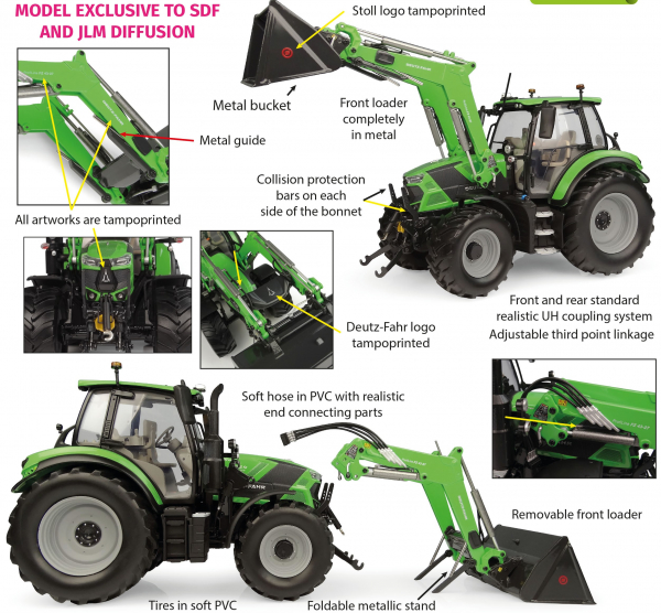 Universal Hobbies 6859 Deutz-Fahr 6150.4 TTV with Stoll FZ 47-23 front loader