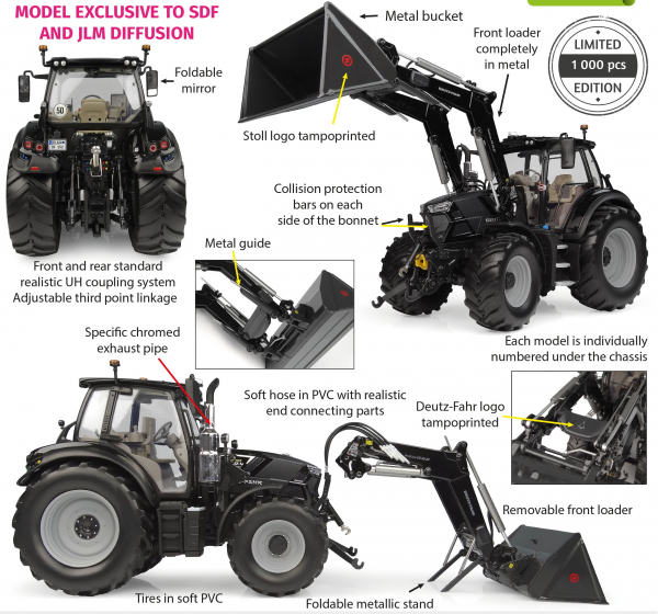Universal Hobbies 6862 Deutz-Fahr 6150.4 TTV WARRIOR mit Stoll FZ 47-23 Frontlader