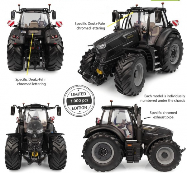 Universal Hobbies 6485 Deutz-Fahr Agrotron 7250 TTV Matt Black