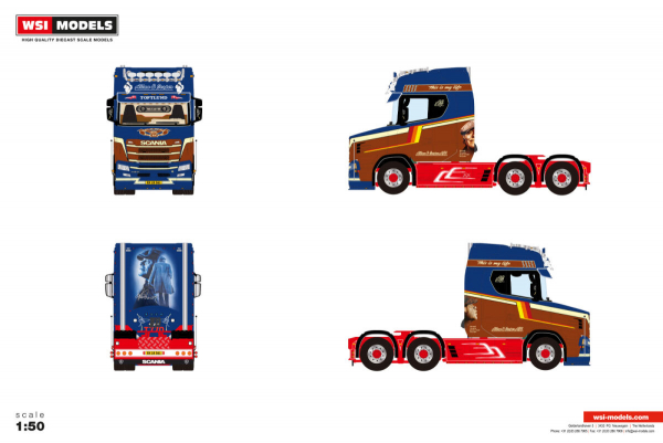 WSI Models 01-5205 ALLAN & JESPER VLASTUIN S TORPEDO HIGHLINE FACELIFT 6X2 TAG AXLE