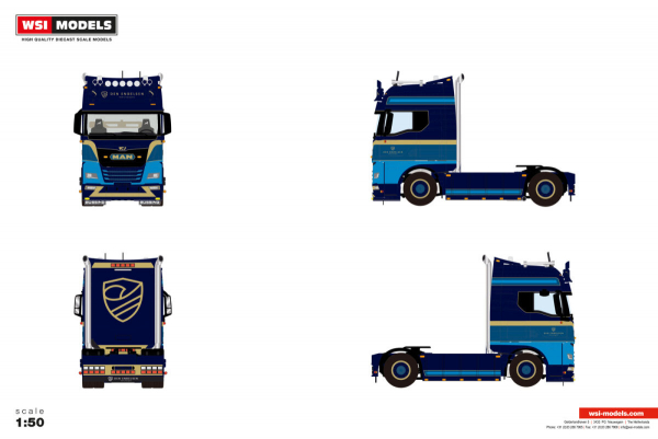 WSI Models 01-5089 DEN ENGELSEN MAN TGX GX 4X2