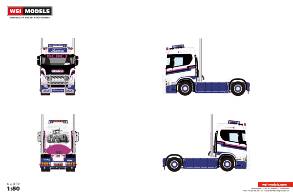 WSI Models 01-5696 FRANZONI SCANIA R NORMAL CR20N 4X2