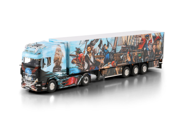 WSI Models 01-4840 HEIDE LOGISTIK DAF XG+ 4X2 REEFER TRAILER - 3 AXLE
