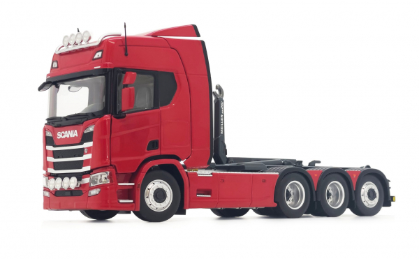 MarGe Models 2307-03 Scania R500-Serie mit Hakenlift rot