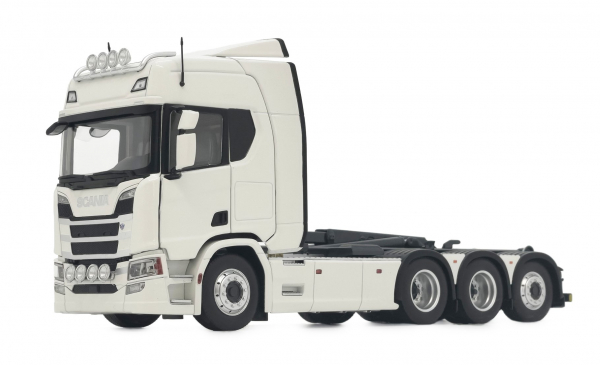 MarGe Models 2307-01 Scania R500-Serie mit Hakenlift weiß