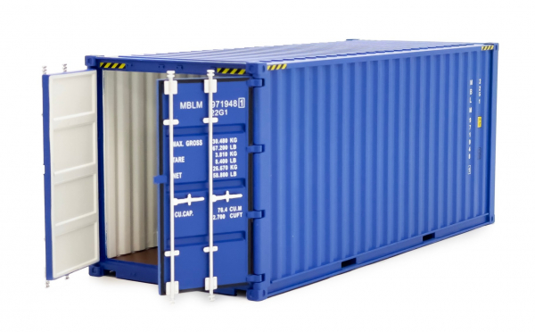 MarGe Models 2323-01 20-Fuß-Seefrachtcontainer blau