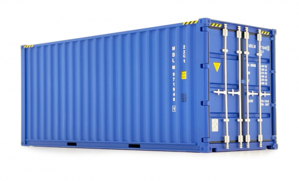 MarGe Models 2323-01 20-Fuß-Seefrachtcontainer blau