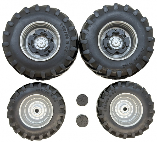MarGe Models 2610 Satz Trelleborg 900-60 R42 Reifen, Felgen und Radkappen