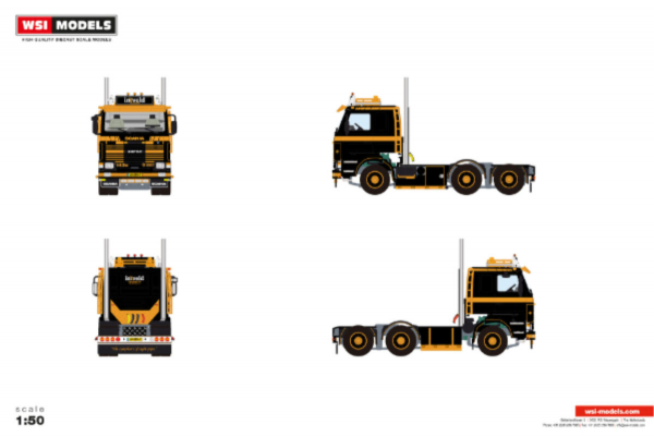 WSI Models 01-5337 IN 'T VELD SCANIA 3 SERIES 6X2 TAG AXLE
