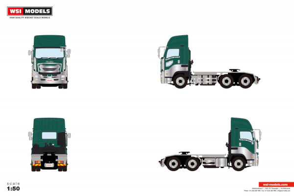 WSI Models 01-5589 ISUZU GIGA FULL-CAB HIGHROOF PEARL GREEN