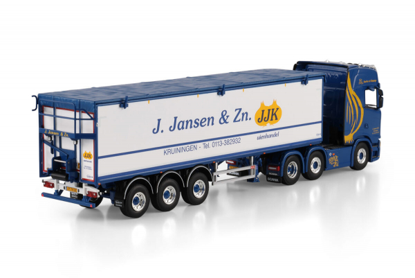 WSI Models 01-4983 J. JANSEN & ZONEN SCANIA S HIGHLINE CS20H 6X2 TWIN STEER BELT TRAILER - 3 AXLE