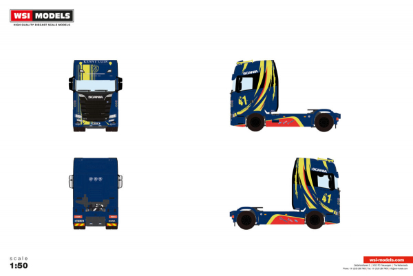WSI Models 01-5149 KENNY COIN SCANIA S HIGHLINE CS20H 4X2
