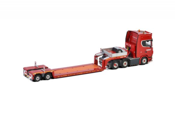 WSI Models 5835026 KNT Red Line SCANIA S HIGHLINE | CS20H 6X2 TWINSTEER LOW LOADER | EURO - 2 AXLE