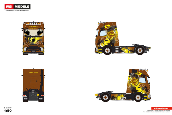 WSI Models 01-5547 LESA TRANSPORTE MERCEDES-BENZ ACTROS L - PROCABIN GIGA 4X2
