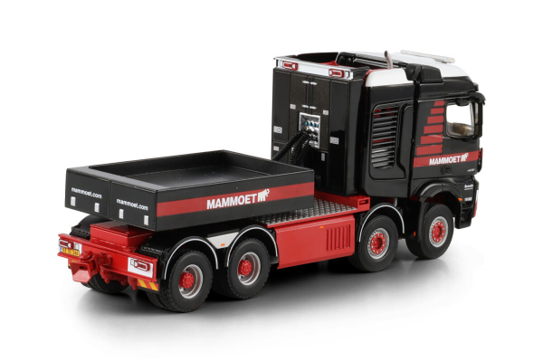 WSI Models 410334 MAMMOET MERCEDES-BENZ AROCS MP5 SLT STREAM SPACE 8X6 BALLAST BOX + HITCH