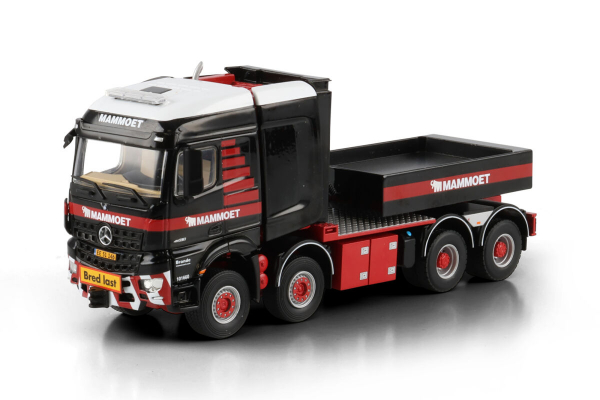 WSI Models 410334 MAMMOET MERCEDES-BENZ AROCS MP5 SLT STREAM SPACE 8X6 BALLAST BOX + HITCH