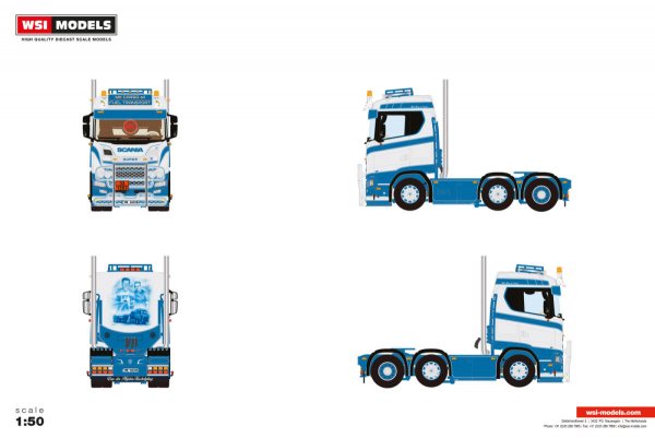 WSI Models 01-5168 MK CARGO OIL SCANIA S NORMAL CS20N 6X2 TWIN STEER