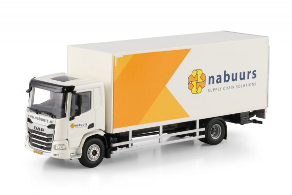 WSI Models 01-4286 NABUURS DAF XD DL WITH SIDE WINDOW RIGED BOX TRUCK 4X2