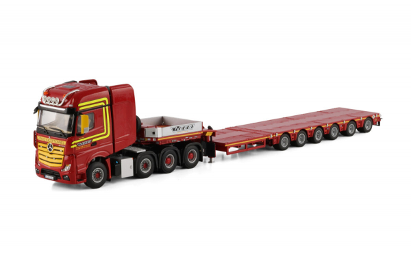WSI Models 01-4749 NEEB MERCEDES-BENZ ACTROS MP4 SLT GIGA SPACE 8X4 SL LOW LOADER - 6 AXLE