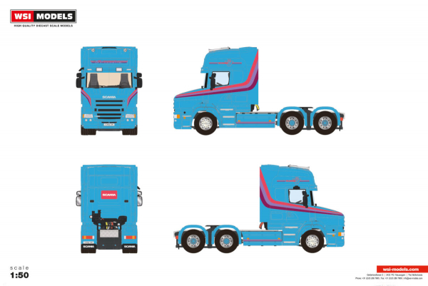 WSI Models 04-2255 PREMIUM LINE SCANIA T5 TORPEDO TOPLINE