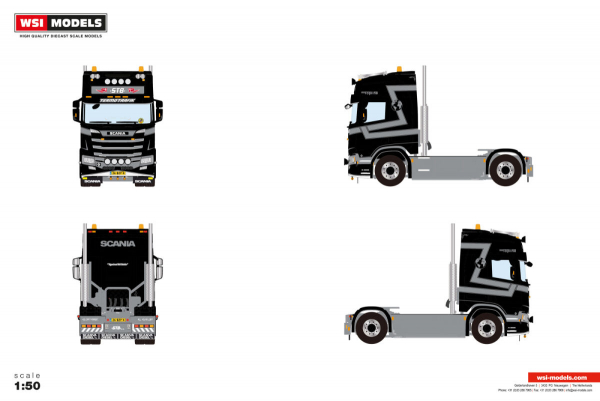 WSI Models 01-5152 STB THERMO TRAFIK SCANIA R HIGHLINE CR20H 4X2