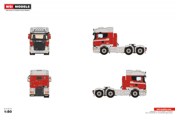 WSI Models 01-5482 T-TEC SCANIA STREAMLINE HIGHLINE 6X4