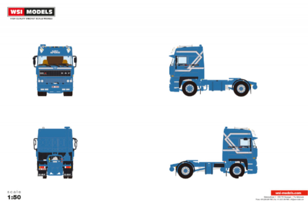 WSI Models 01-5406 TRANSPORT APERS DAF 3600 SPACE CAB 4X2