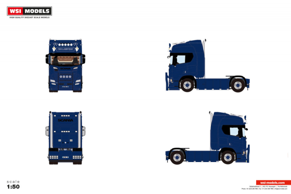 WSI Models 01-5210 TSM LOGISTIQUE SCANIA R HIGHLINE CR20H 4X2