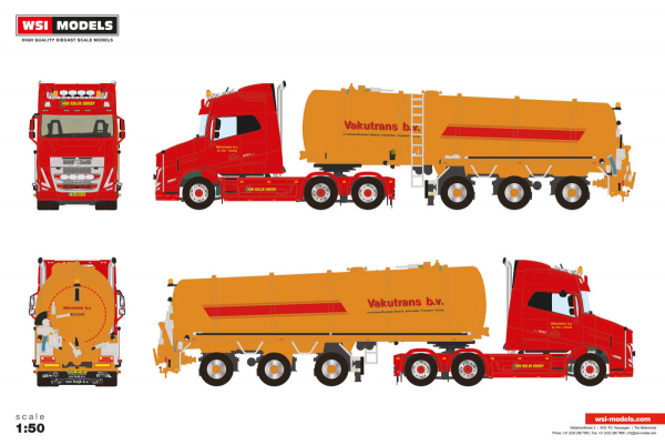 WSI Models 01-5202 VAKUTRANS VLASTUIN VT5 6X2 TAG AXLE VACUUM TANK TRAILER - 3 AXLE