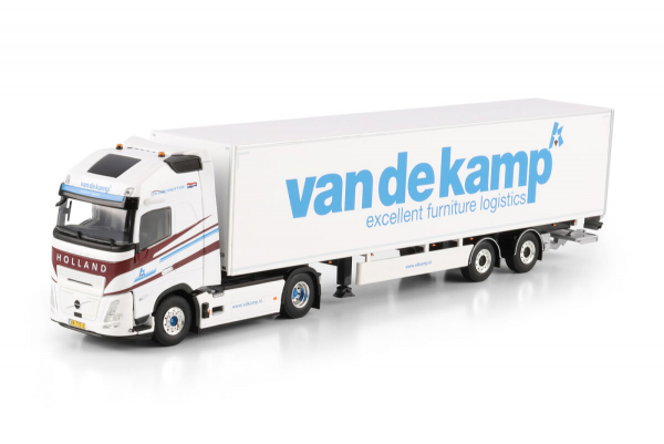 WSI Models 01-5107 VAN DE KAMP VOLVO FH AERO GLOBETROTTER XL 4X2 TRIDEC BOX TRAILER - 2 AXLE
