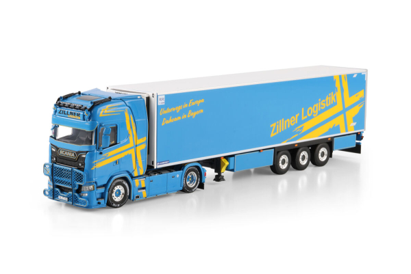 WSI Models 01-5207 Zillner SCANIA S HIGHLINE CS20H 4X2 REEFER TRAILER - 3 AXLE